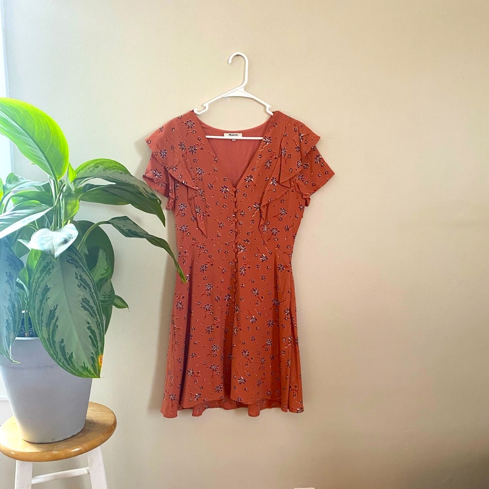 Peach Floral Madewell Dress